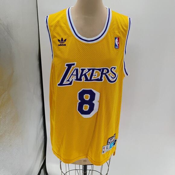 Adidas Kobe Bryant Lakers Hardwood Classics HWC Swingman Jersey 8 size L - Picture 1 of 12